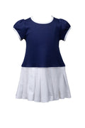 Colorblock Tennis Dress- Navy/White