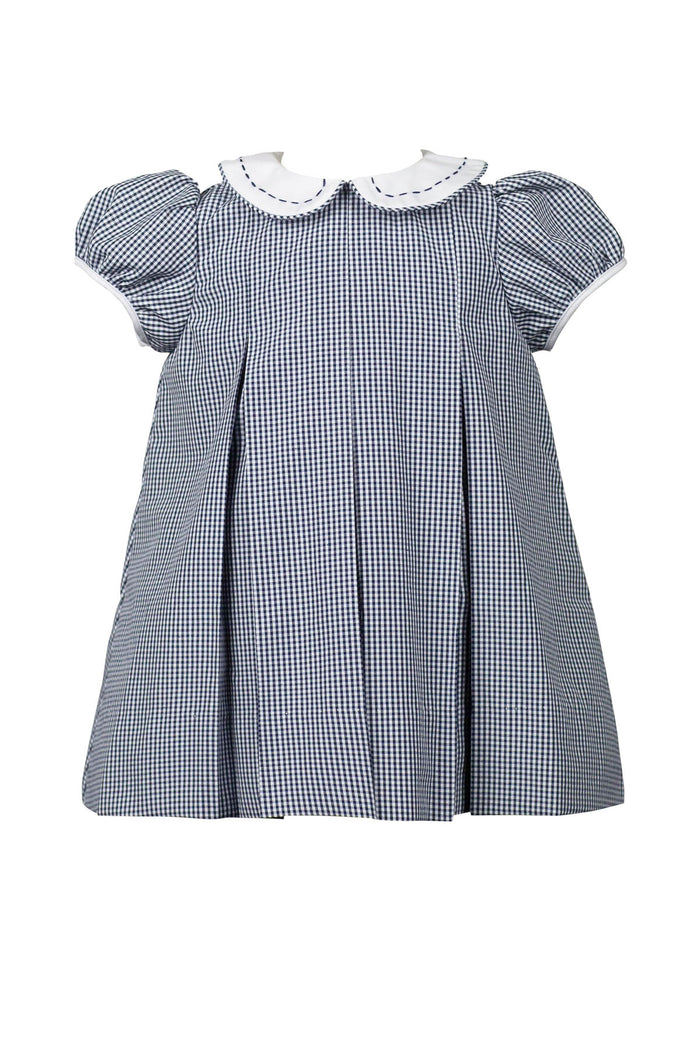 Paxton Navy Pleat Dress