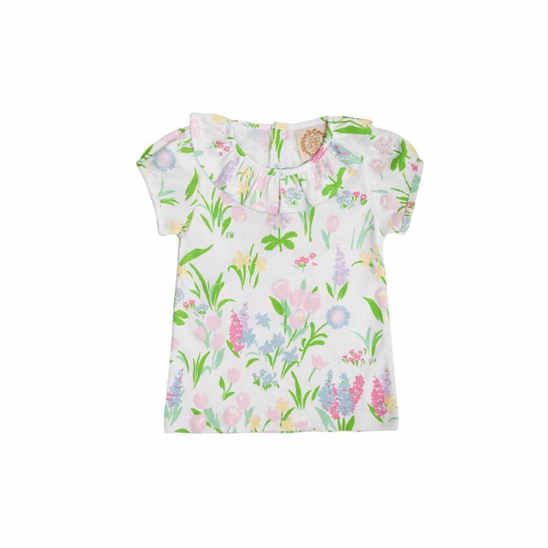 Ramona Ruffle Collar Shirt - Belvedere Bloom