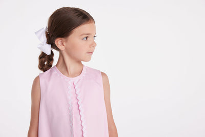 Reese Dress - Light Pink Twill
