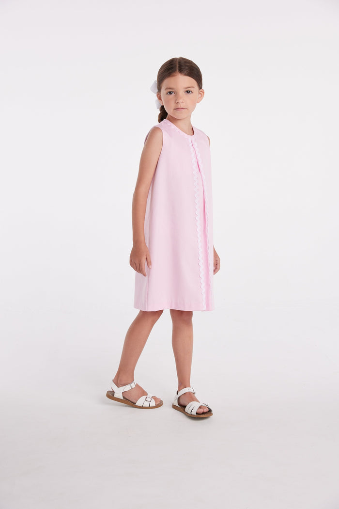 Reese Dress - Light Pink Twill