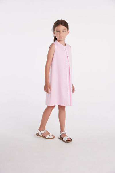 Reese Dress - Light Pink Twill
