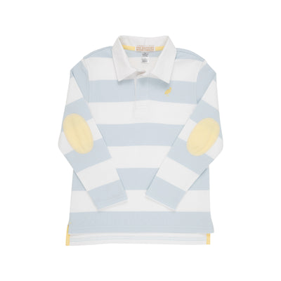 Rollins Rugby Shirt - BuckBlue Stripe/Bellport Butter Yellow