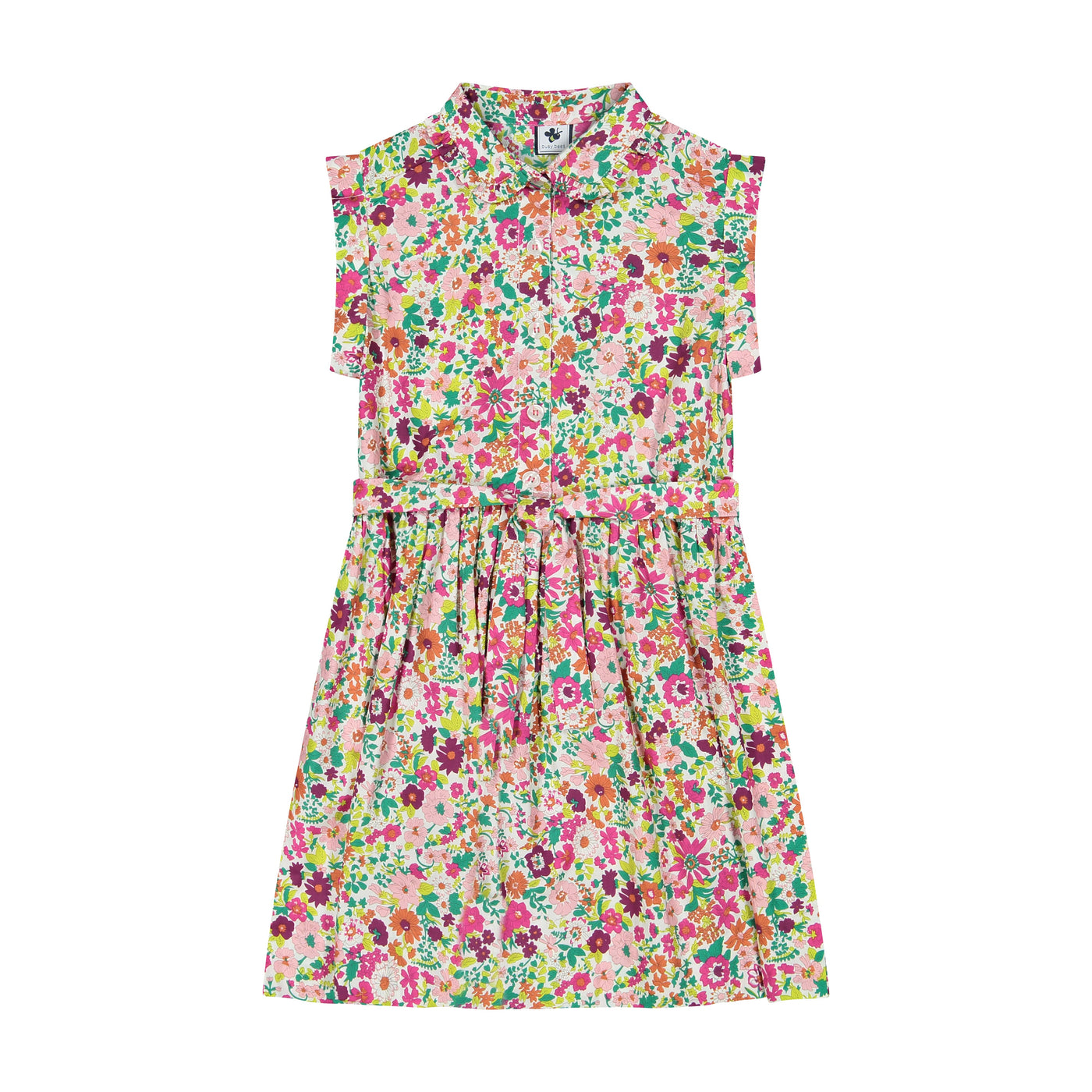 Alice Shirt Dress- Fuchsia Floral