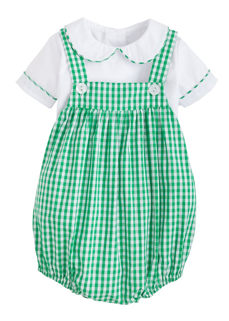 Saratoga Bubble Set - Augusta Green Gingham