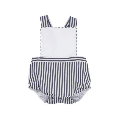 Seabrook Sunsuit -Nantucket Navy Stripe