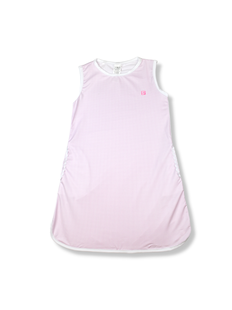 Tinsley Tennis Dress - Pink Mini Gingham / White