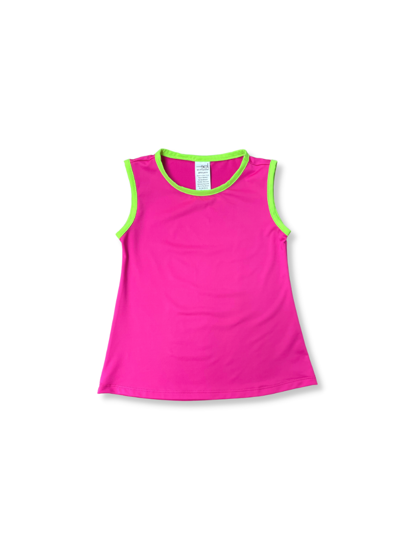 Tori Tank- Pink/Green