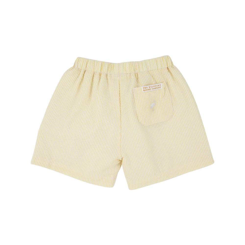 Shelton Shorts - Seaside Sunny Yellow Seersucker