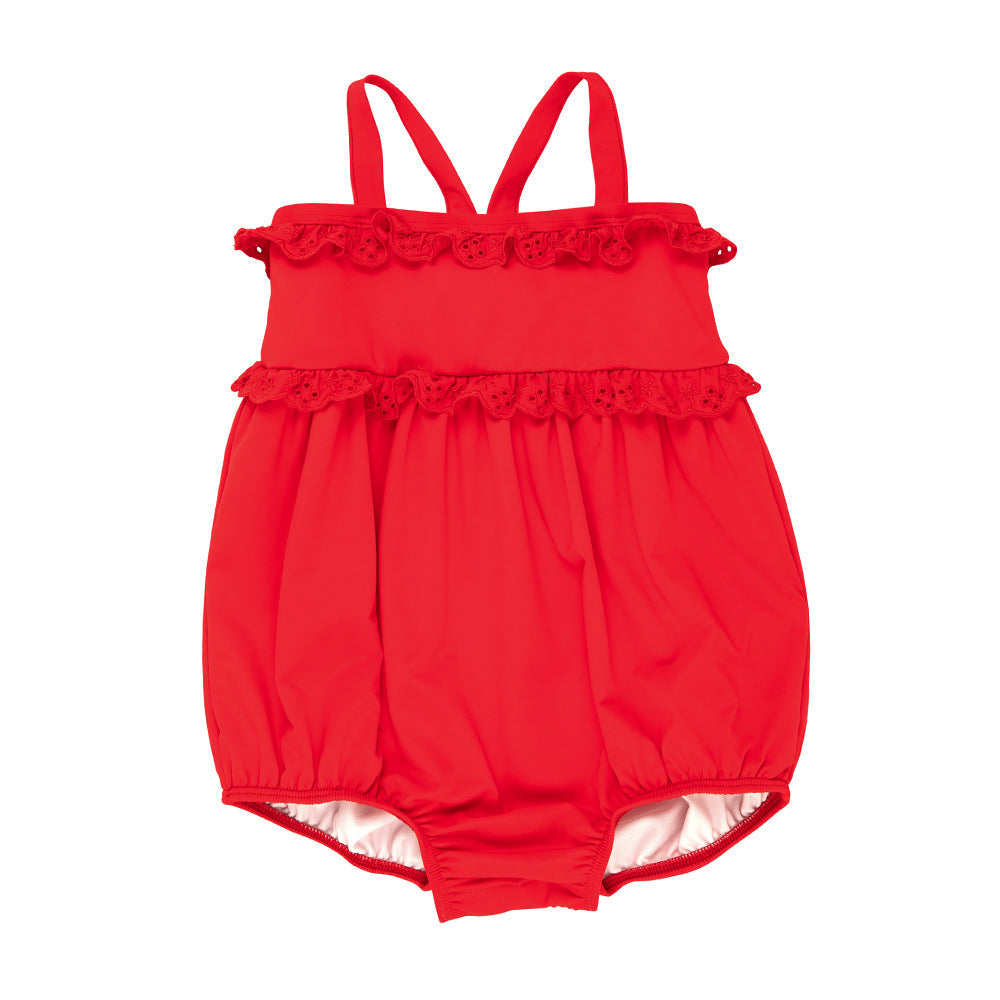 St. Bart's Bubble Bathing Suit-Richmond Red/RR