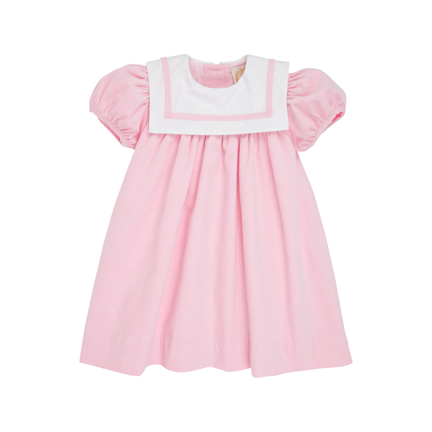 Stewart's Square Collar Dress-Palm Beach Pink Cord