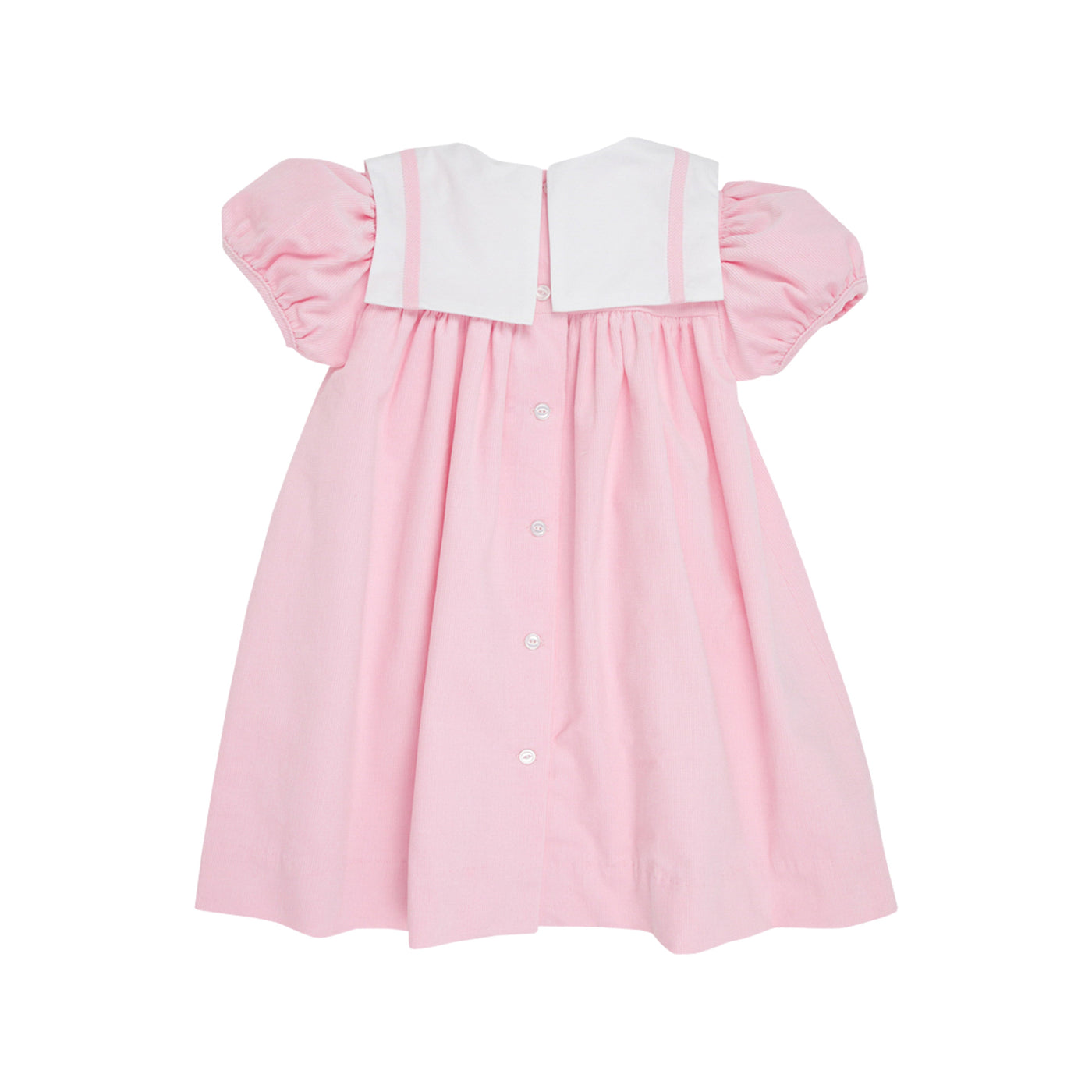 Stewart's Square Collar Dress-Palm Beach Pink Cord