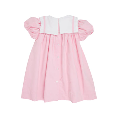 Stewart's Square Collar Dress-Palm Beach Pink Cord