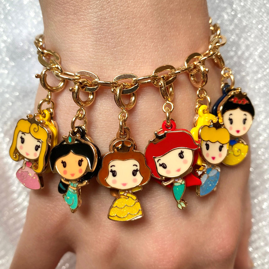 Charm It! Gold Swivel Snow White Charm