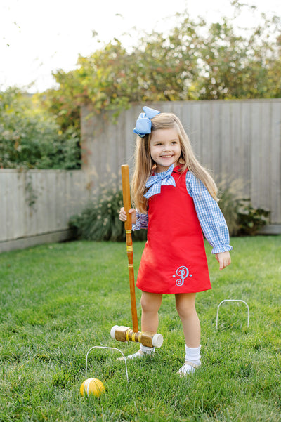 Girls Beatrice Bow Blouse PCP Gingham