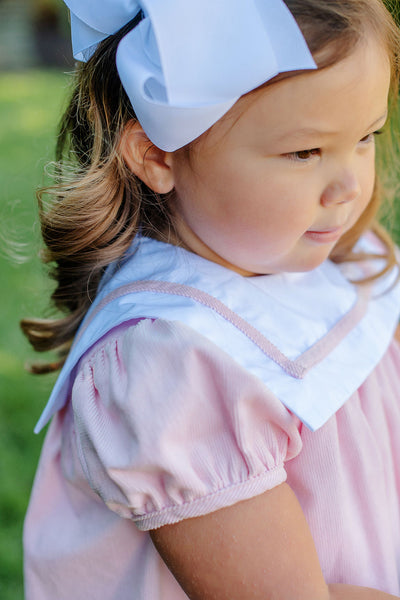 Stewart's Square Collar Dress-Palm Beach Pink Cord