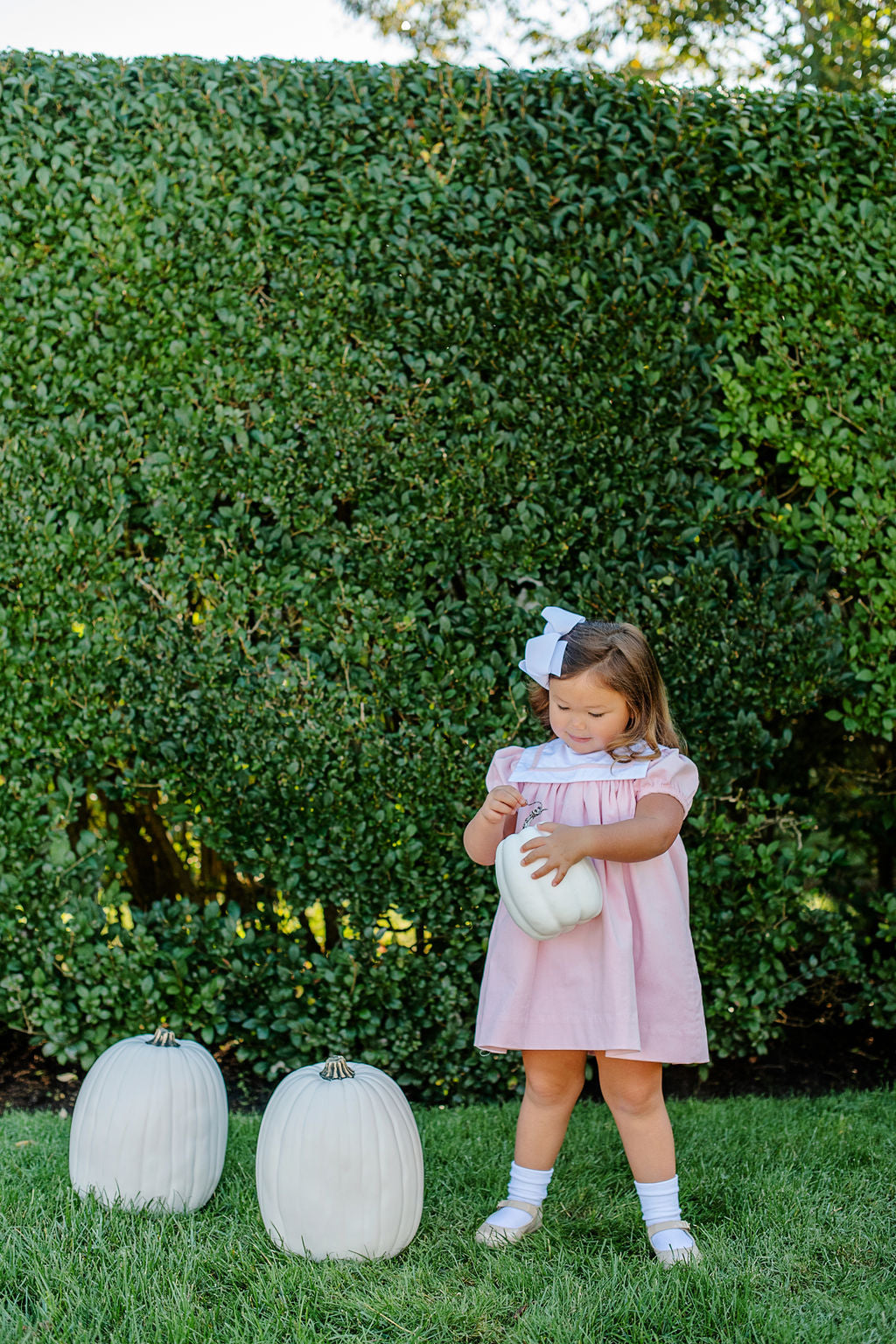 Stewart's Square Collar Dress-Palm Beach Pink Cord