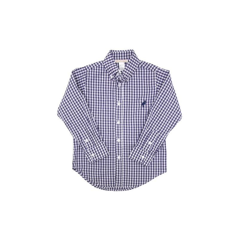 Dean's List Dress Shirt - Navy Gingham
