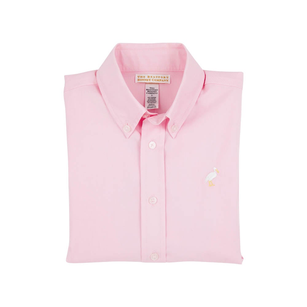 Dean's List Dress Shirt-Palm Beach Pink/Multi Stork