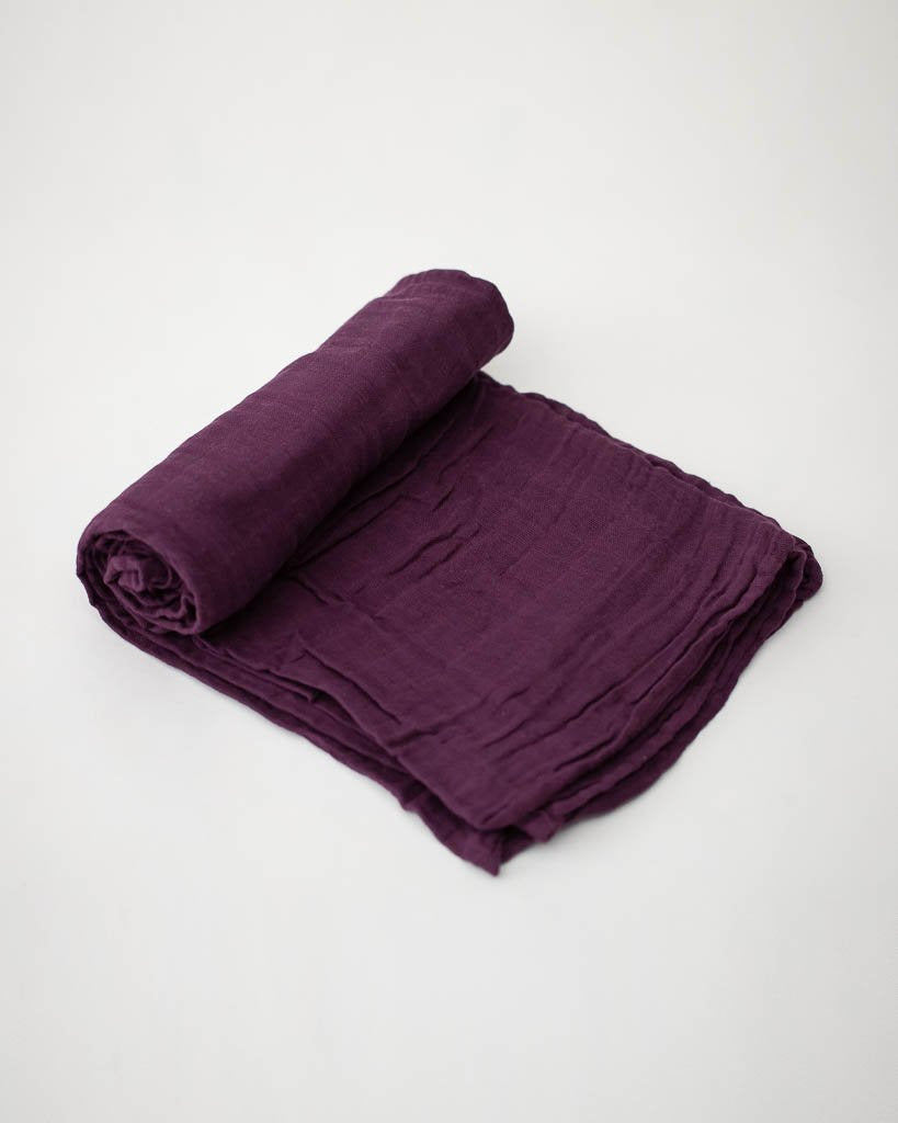 Single Swaddle - Plum – The Sugarplum Tree