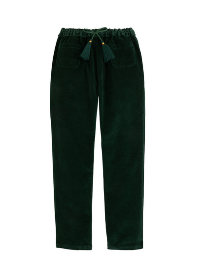 Pocket Pull On Pant - Emerald Velvet