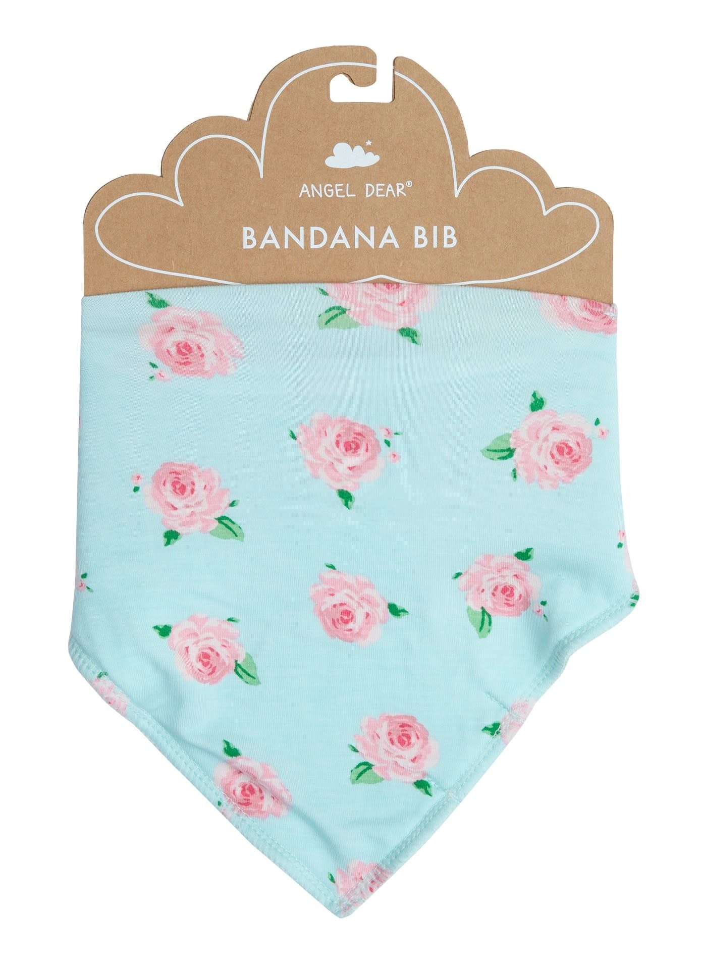 Petite Rose Bandana Bib - Blue