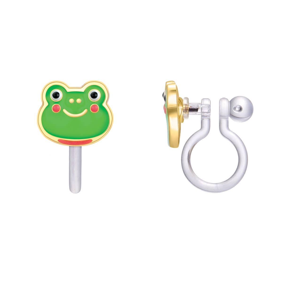 CLIP ON Cutie Earrings - Fancy Frog
