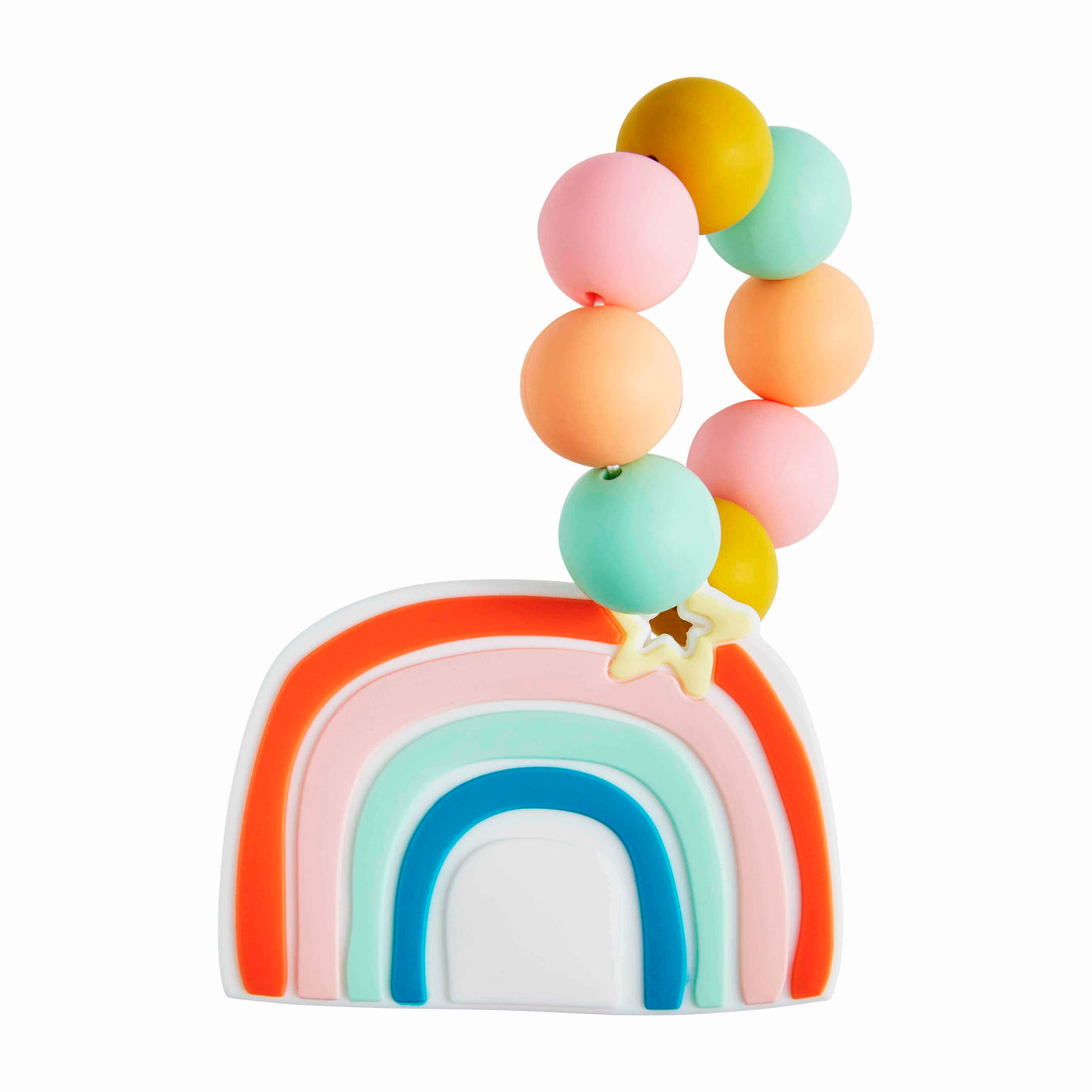 Red Rainbow Silicone Teether