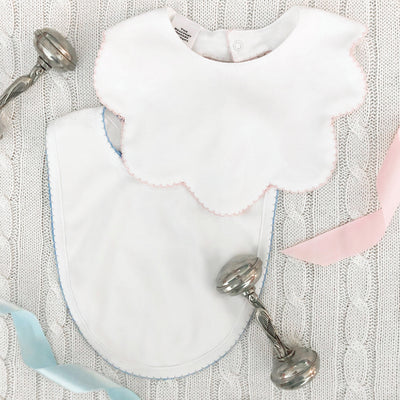 Bellyful Bib With Picot Trim-WAW/PBP