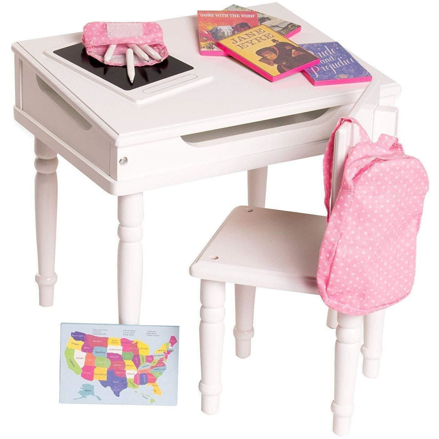 Doll Desk Chair with Classroom