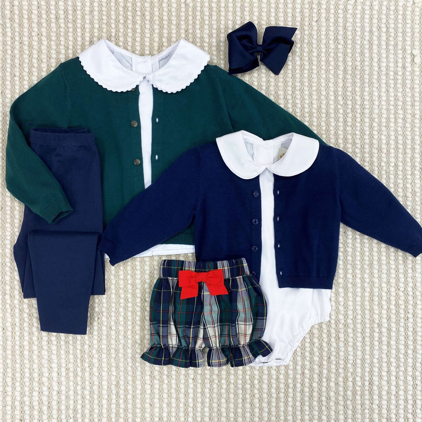 Cambridge Cardigan w/ Tortoise Buttons- Grier Green