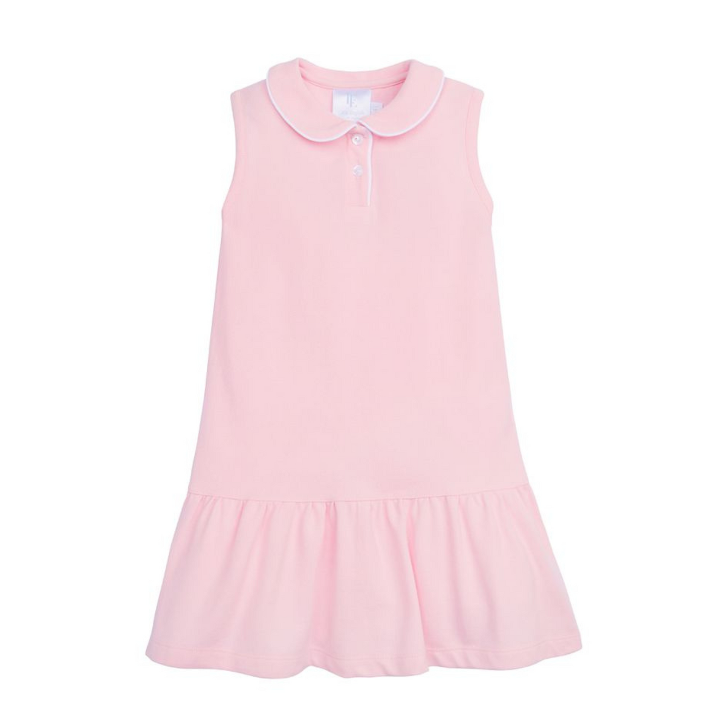 Sleeveless Polo Dress - Light Pink