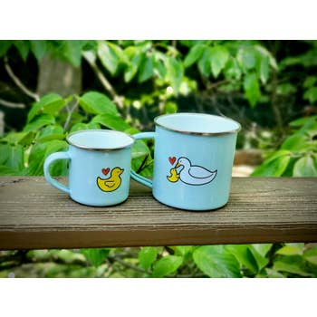 Tea For Two - Duck - Enamelware Set