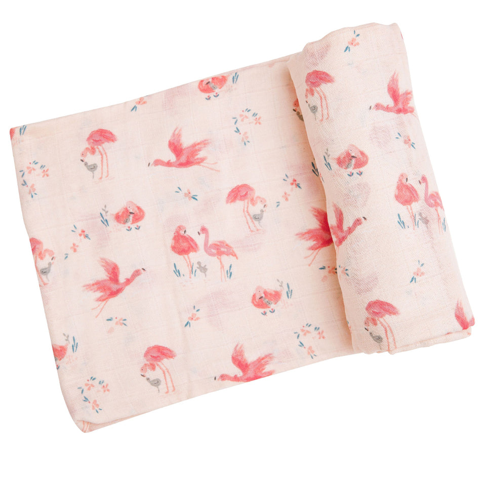 Flamingo Swaddle Blanket - Pink