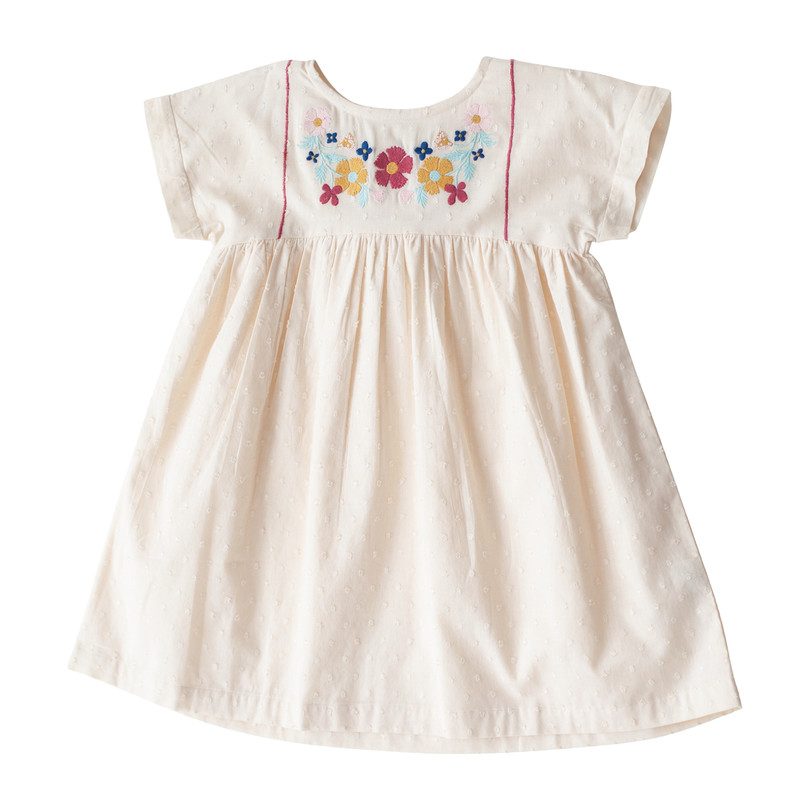 Gooseberry Dress - White Embroidery