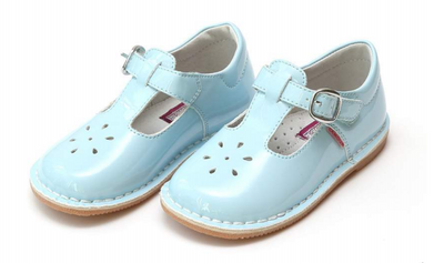 Joy Classic Patent T Strap Mary Jane Patent Sky Blue