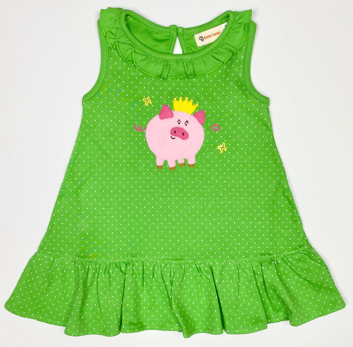 Green Dress  Pig with Crown