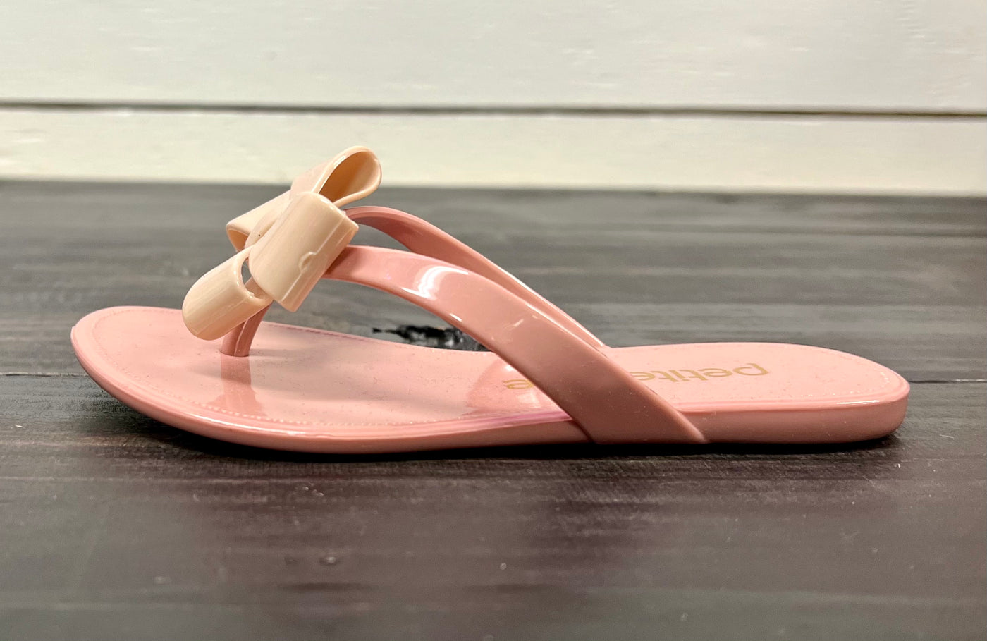 Bow Jelly Flip Flop - Lt Pink