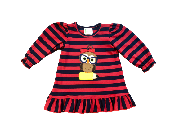 Back To School Owl Knit Dress