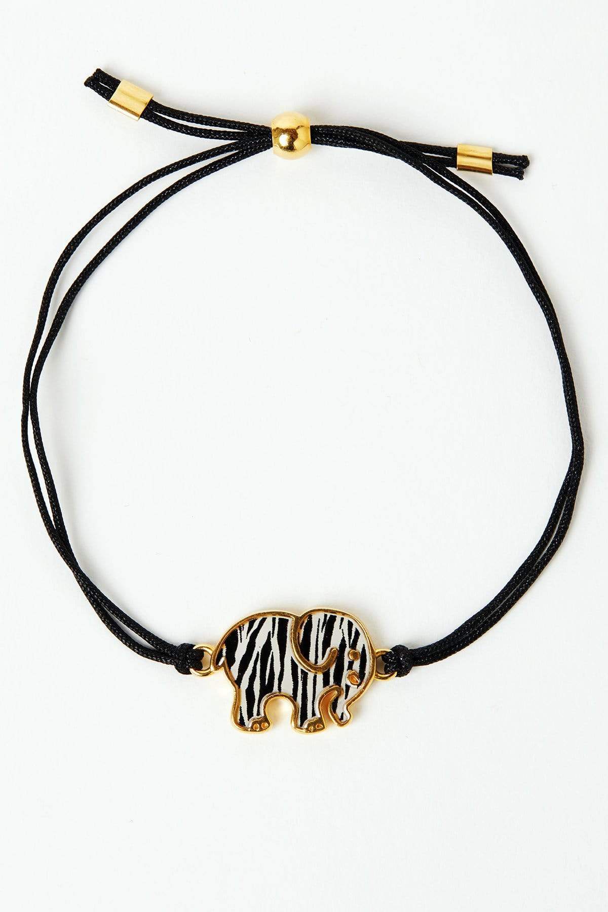 Golden Zebra Corded Bracelet