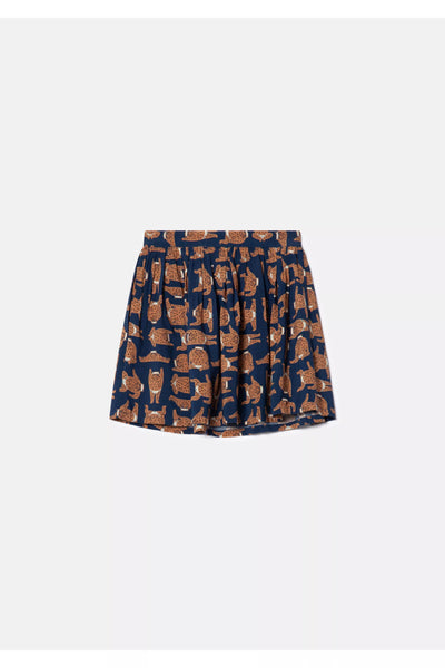 Leopard Print Mini Skirt