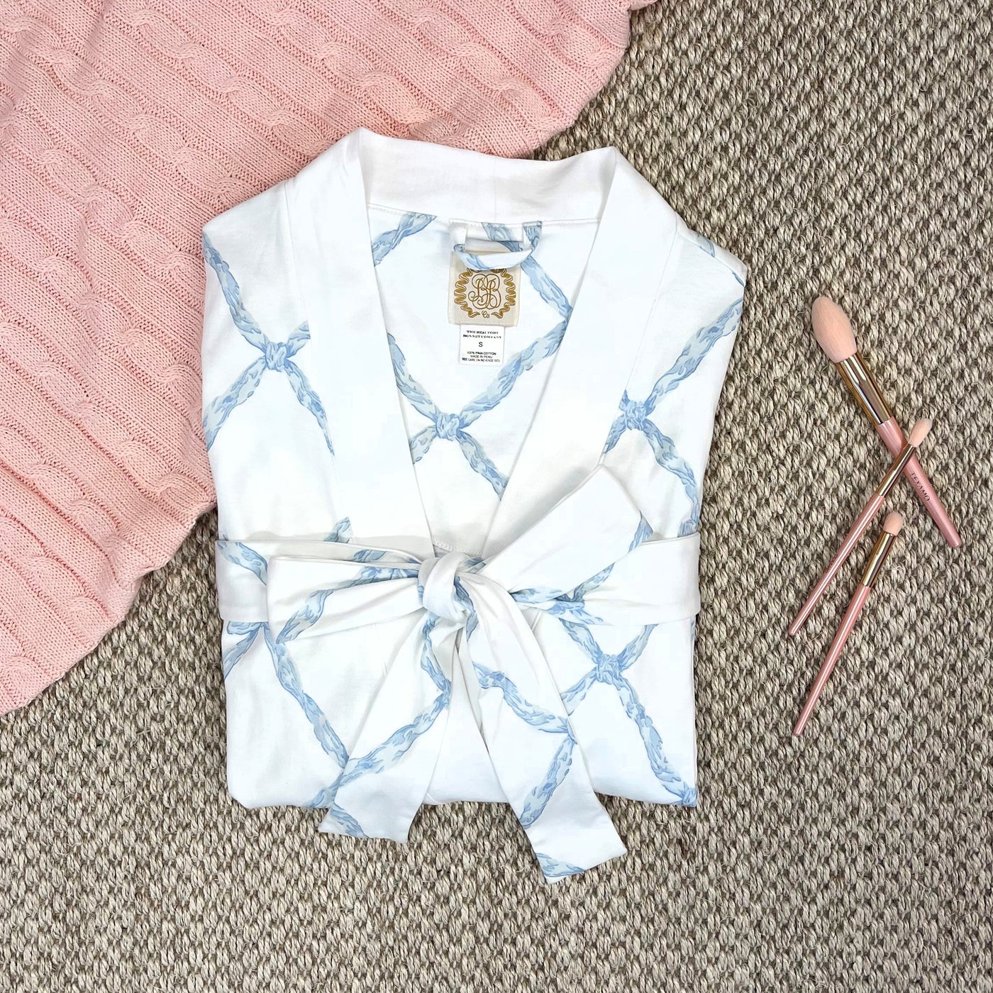 Ready Or Not Robe - Buck Blue Belle Meade Bow/WAW