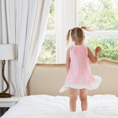 Pink Gingham Doll Gown