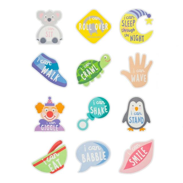 Milestones Memories - First Year Belly Stickers "I Can"