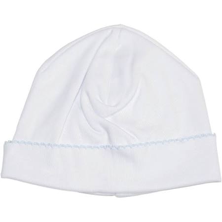 Basic Hat - White and Light Blue