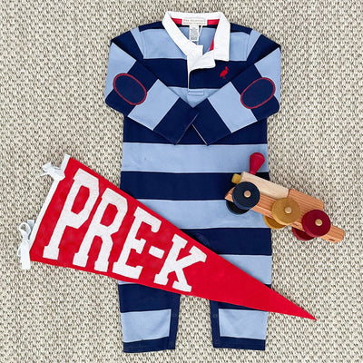 Sir Proper's Rugby Romper-NN/PCP Stripe