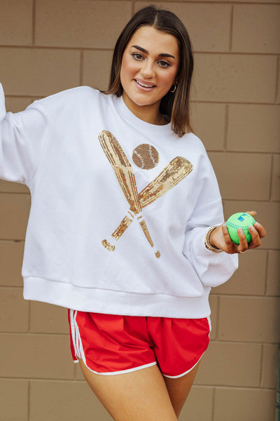 Kids Gold Baseball Sweatshirt