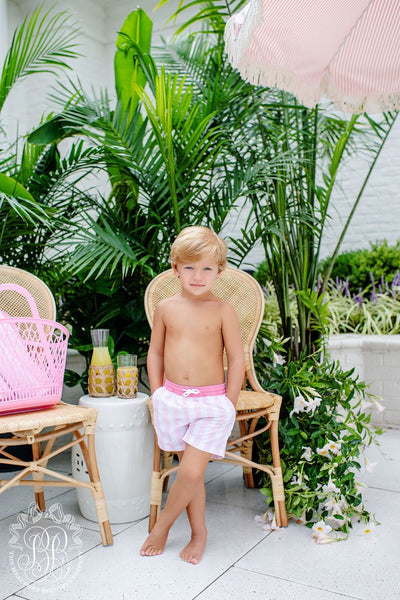 Turtle Bay Swim Trunk -Caicos Cabana Stripe