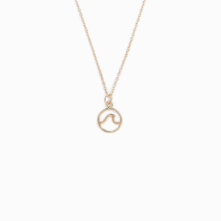 Wave Necklace - Rose Gold